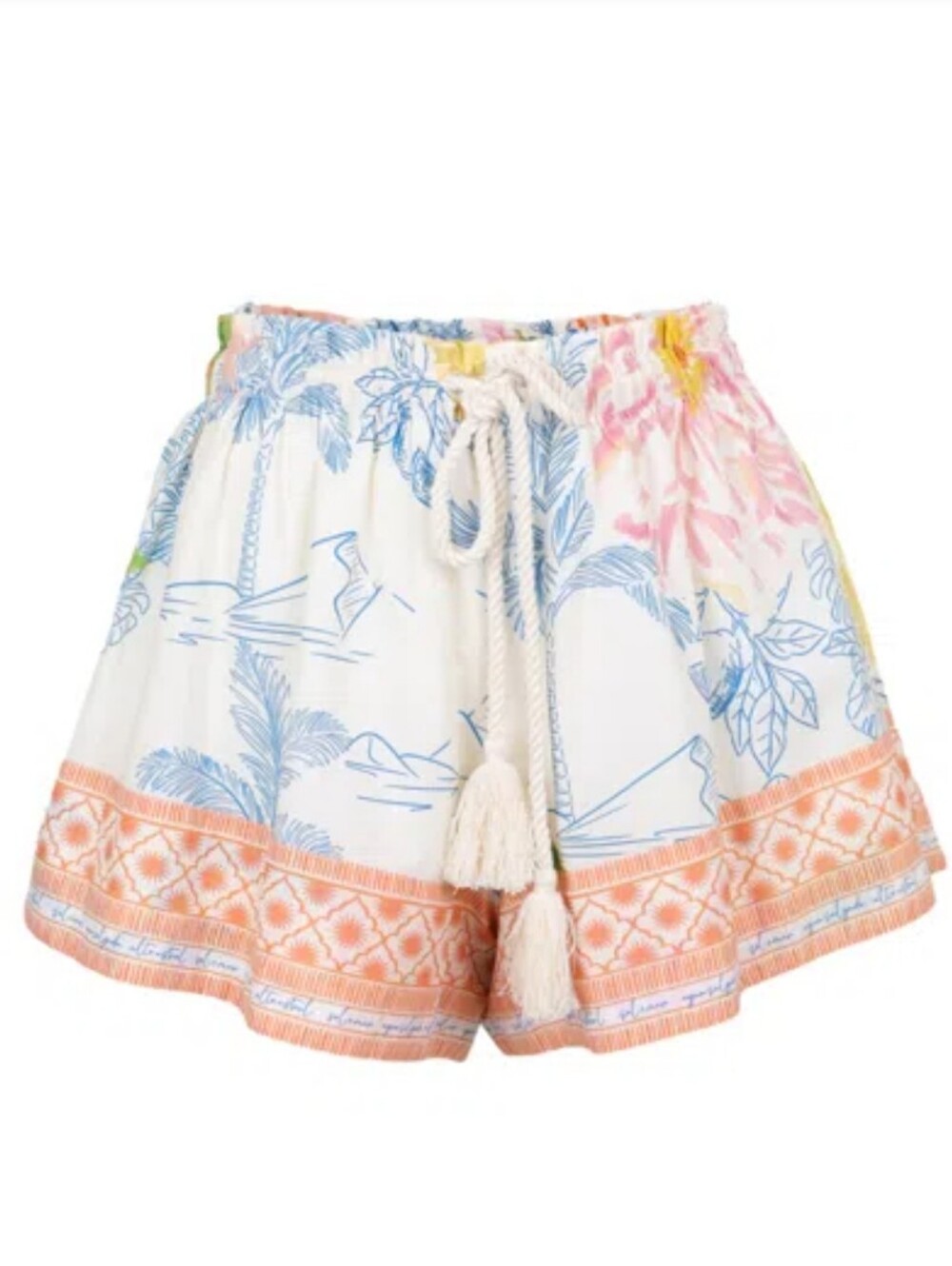 NWT Aur Ocea Women's Drawstring Short In Alcio Blue Size 4